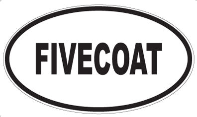 FIVECOAT - Oval Sticker