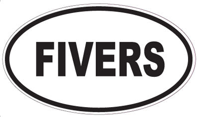 FIVERS - Oval Sticker