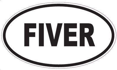 FIVER - Oval Magnet