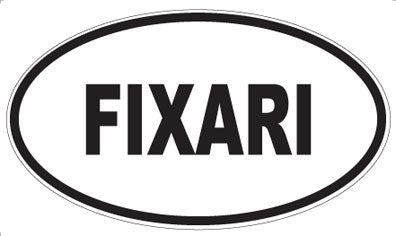FIXARI - Oval Sticker