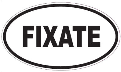 FIXATE - Oval Sticker