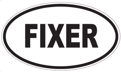 FIXER - Oval Sticker