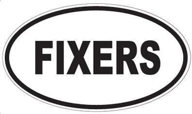 FIXERS - Oval Sticker