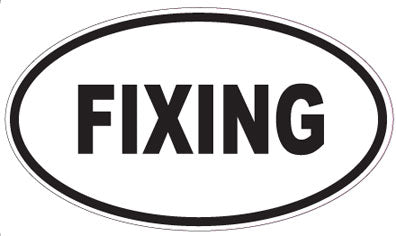 FIXING - Oval Sticker