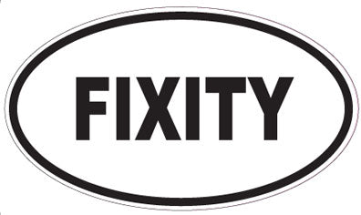 FIXITY - Oval Sticker