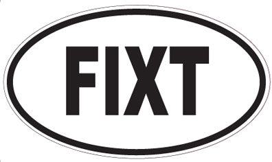 FIXT - Oval Sticker
