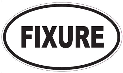 FIXURE - Oval Sticker