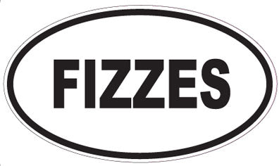 FIZZES - Oval Sticker