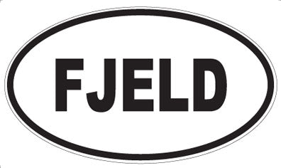 FJELD - Oval Sticker