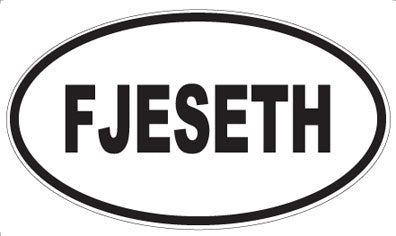 FJESETH - Oval Sticker
