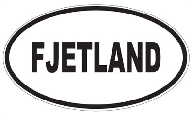 FJETLAND - Oval Sticker