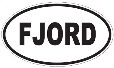 FJORD - Oval Sticker