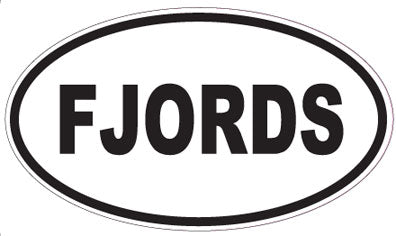 FJORDS - Oval Sticker