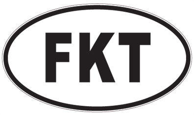 FKT - 3 Letter Initials Oval Magnet