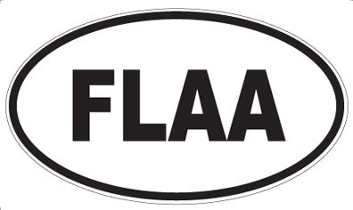 FLAA - Oval Sticker