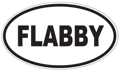 FLABBY - Oval Sticker