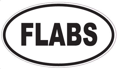 FLABS - Oval Sticker