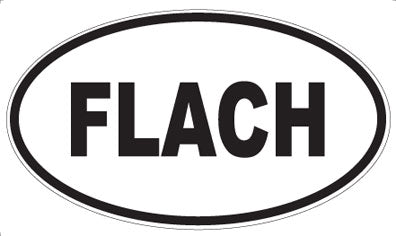 FLACH - Oval Sticker