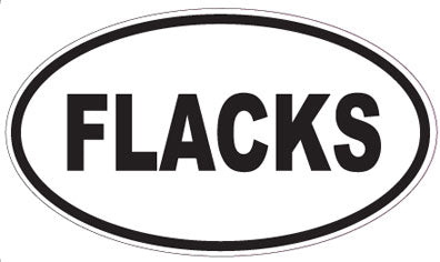 FLACKS - Oval Sticker