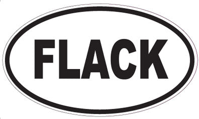 FLACK - Oval Magnet