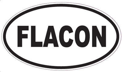 FLACON - Oval Sticker