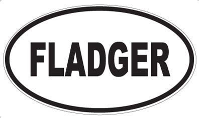 FLADGER - Oval Sticker