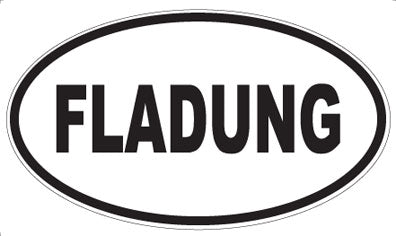 FLADUNG - Oval Sticker