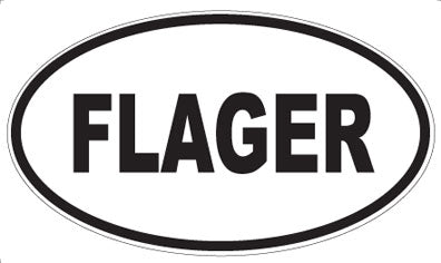 FLAGER - Oval Magnet