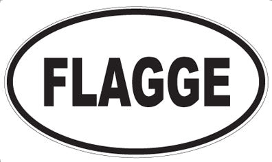 FLAGGE - Oval Sticker