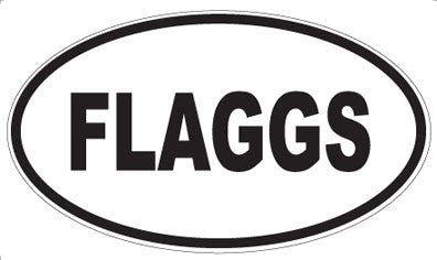 FLAGGS - Oval Sticker