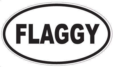 FLAGGY - Oval Sticker