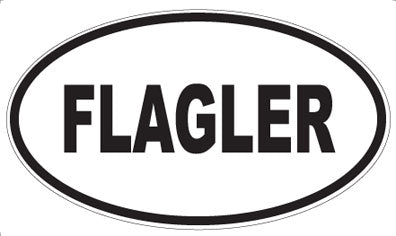FLAGLER - Oval Sticker