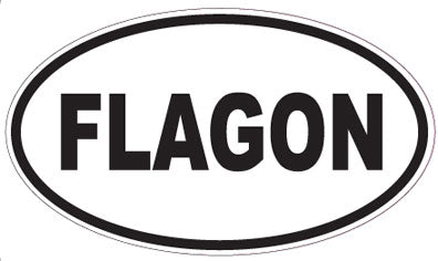 FLAGON - Oval Sticker