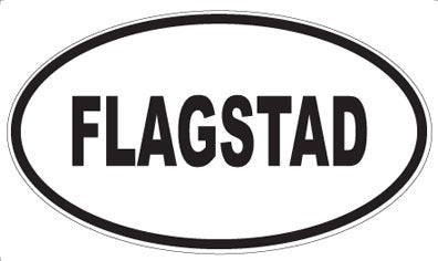 FLAGSTAD - Oval Sticker