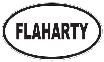 FLAHARTY - Oval Magnet