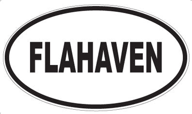FLAHAVEN - Oval Sticker