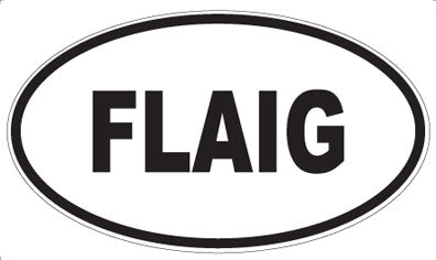 FLAIG - Oval Magnet