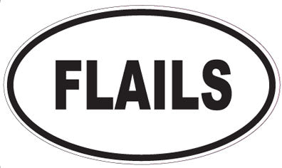 FLAILS - Oval Sticker