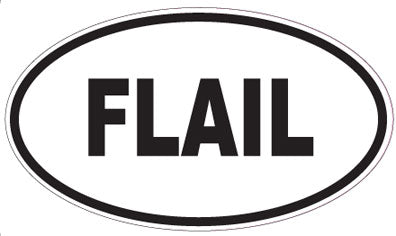 FLAIL - Oval Magnet