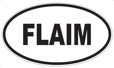 FLAIM - Oval Sticker
