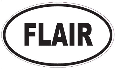 FLAIR - Oval Sticker