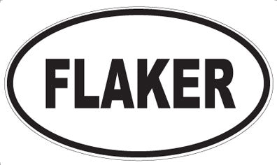 FLAKER - Oval Magnet