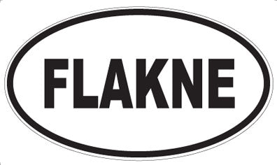 FLAKNE - Oval Magnet