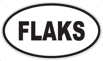 FLAKS - Oval Magnet