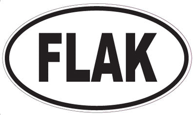FLAK - Oval Sticker