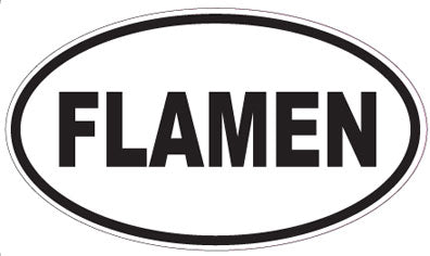 FLAMEN - Oval Sticker