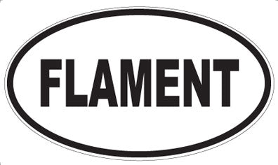 FLAMENT - Oval Sticker