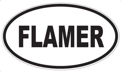 FLAMER - Oval Sticker
