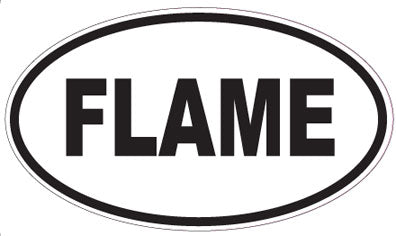 FLAME - Oval Magnet