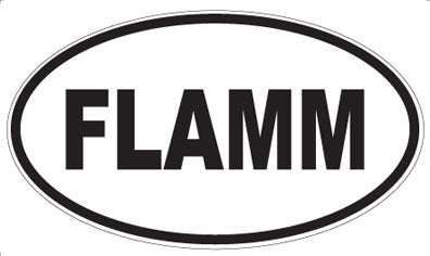 FLAMM - Oval Sticker